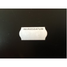 Etiket 26x12 golfrand diepvries INVRIESDATUM 
